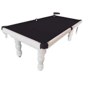 White & black pool table